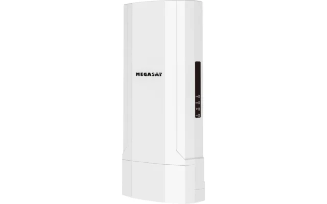 Megasat Connected WiFi-Booster System bestehend aus Außenantenne und Router
