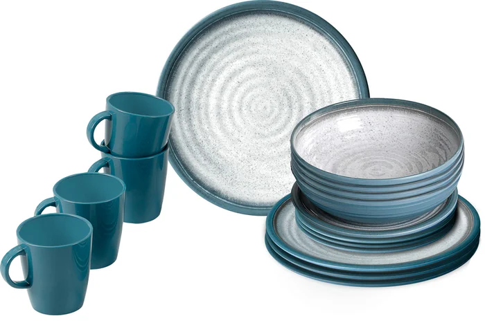 Melamin-Geschirr-Set Tuscany – 16-teilig – Für 4 Personen