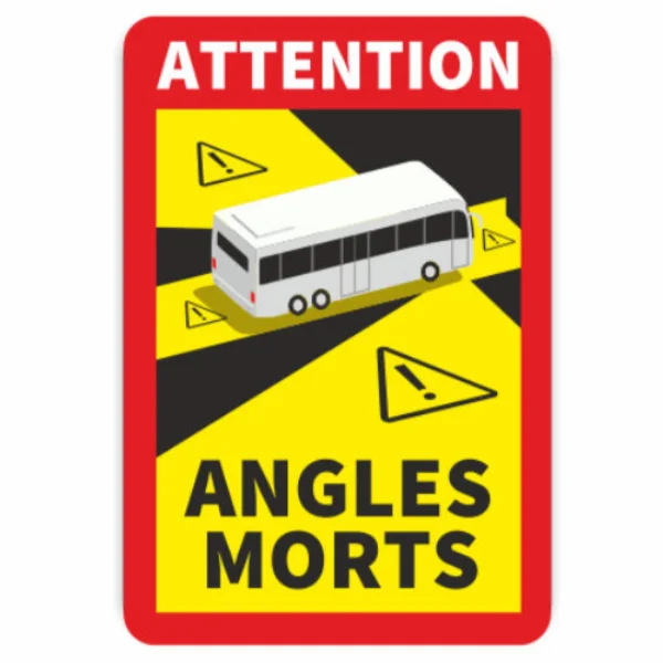 menbaa Aufkleber Toter Winkel Angles Morts, 3erSet