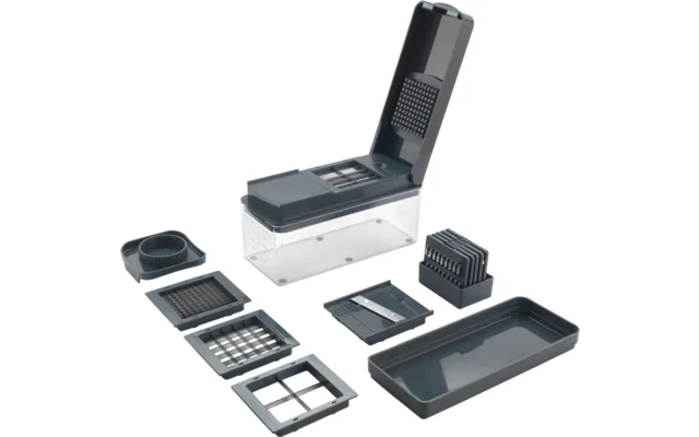 Metaltex 12-in-1 multifunktionaler Slice-Cube Obst-/Gemüseschneider 1,5 Liter Behälter