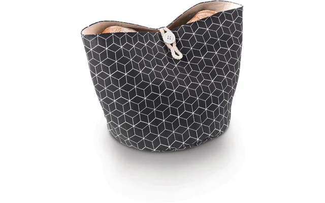 Metaltex Faltbarer Brotkorb aus Baumwolle mit Knopf-Verschluss