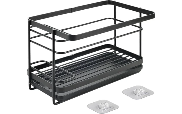 Metaltex Tokyo LAVA Spülbecken-Organizer mit U-Fix Haken Klebehakensystem