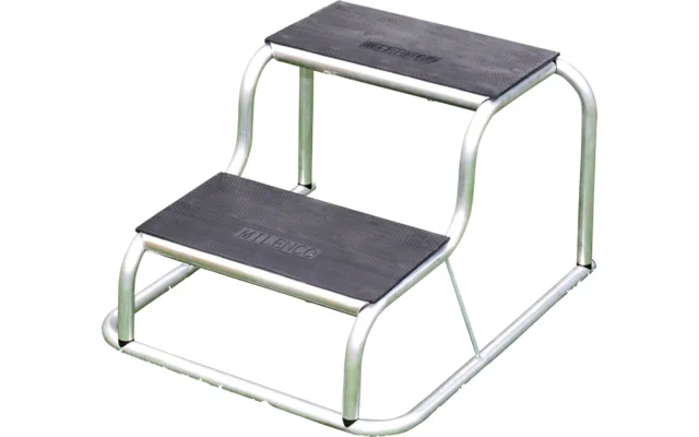 Milenco Aluminium Rubber Top Double Step
