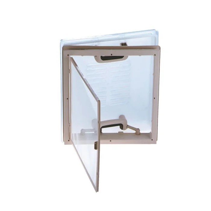 MPK Dachhaube Modell 46 mit Klapprahmen, weiß (400 x 400 mm)