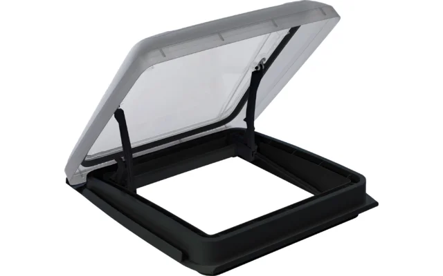 MPK VisionStar L Dachhaube mit Rauchglas Doppelverglasung / Ausschnittmaß 700 x 500 mm schwarz