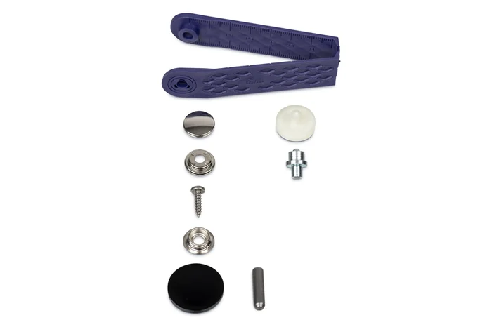 Nähfrei-Druckknöpfe zum Befestigen von Stoffen an Holz oder Blech – 10 Stück