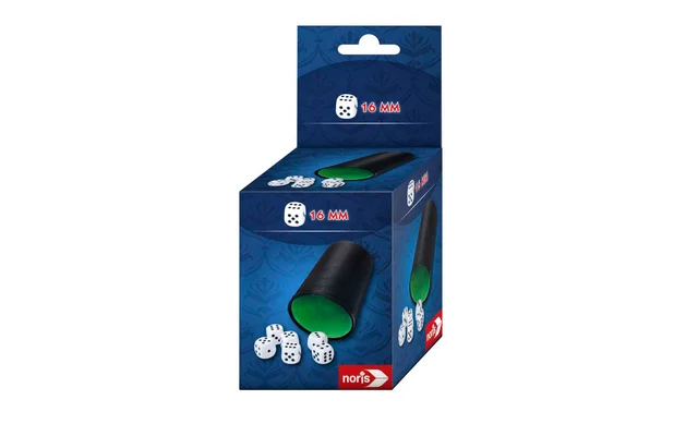 Noris Würfelbecher mit 6 Würfeln