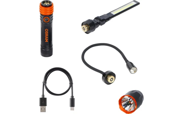 Osram LEDinspect 3-in-1 Kit mit LED-Taschenlampe / Inspektionsleuchte / Schwanenhalsleuchte