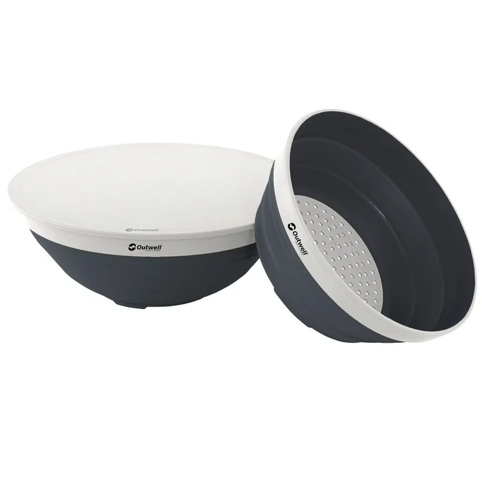 Outwell Collaps Schüssel und Sieb Set, dunkelblau