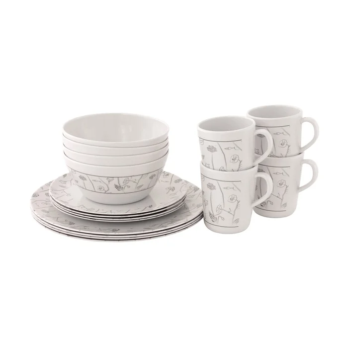 Outwell Dahlia Geschirrset für 4 Personen