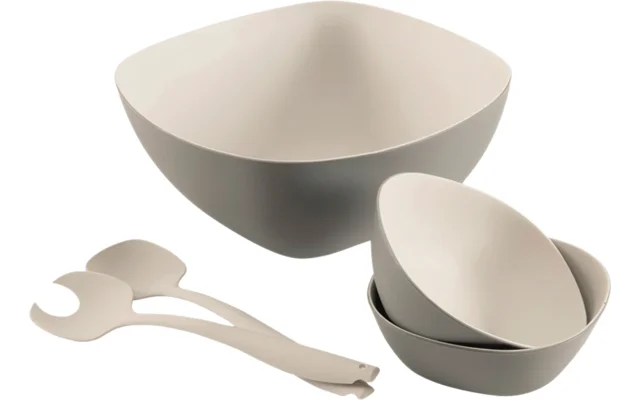 Outwell Gala Salatgeschirrset 5 teilig grau/beige