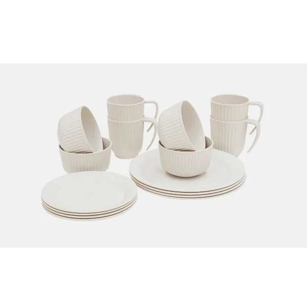 Outwell Geschirrset Delish 4 Personen 16-tlg. Farbe sandstone