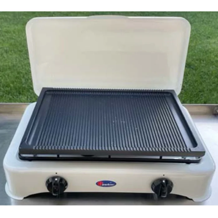 Parker Grillplatte gerippt für 2-flamm-Kocher