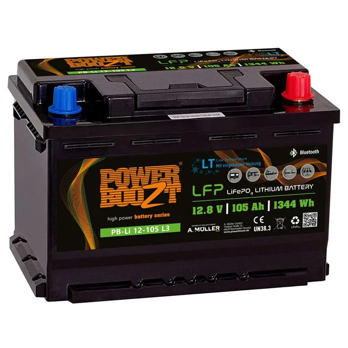 Powerboozt LiFePO4 Kaltwetterbatterie PB-LI 105LT L3 – 105 Ah