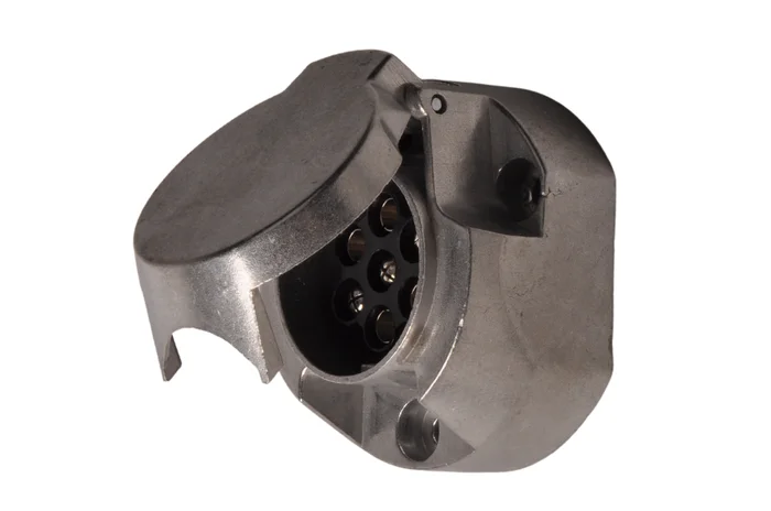 Premium-Aluminium-Steckdose 7-polig inklusive Nebelscheinwerfer-Umschaltung