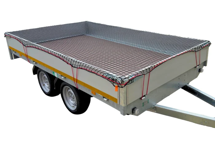 Premium Anhängernetz – Maschennetz – 570×350 cm – inklusive Gummiband rundum – UV-beständig