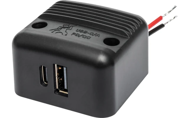 ProCar USB-C/A Doppelsteckdose mit Power Delivery und Quick Charge