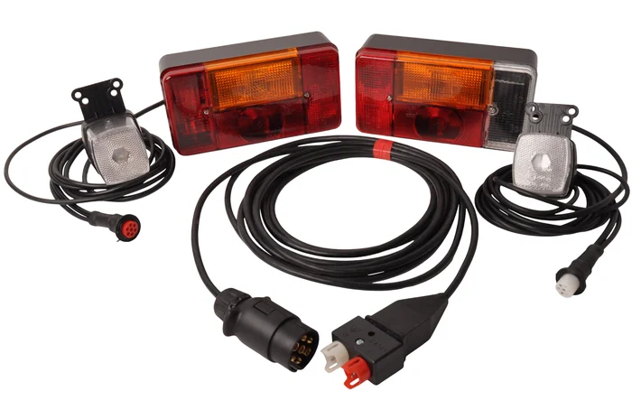 Radex 5001 Rückleuchten Set 5 Meter Hauptkabel – 7-polig – inklusive Positionsleuchten