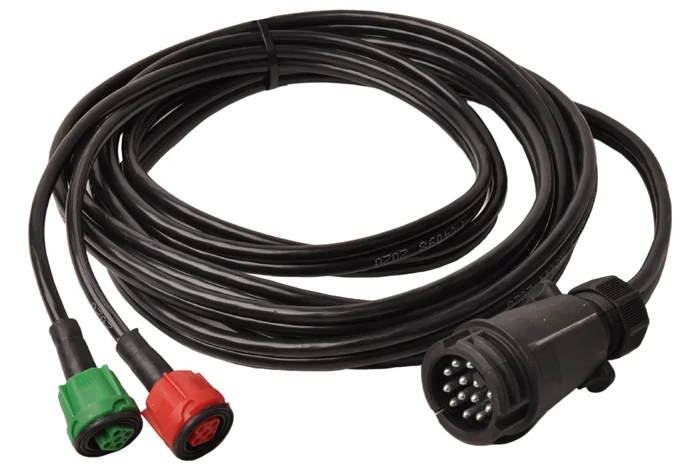Radex Kabelsatz – 5 Meter lang – 13-polig – Anhängerkabel mit 2x 5-poligem Stecker