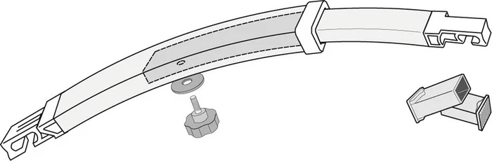 Rafter Pro – Spannstange gebogen teleskopierbar