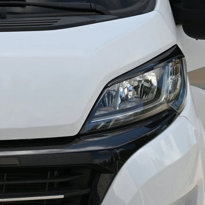 RDX Scheinwerferblenden Böser Blick Fiat Ducato ab 2014, schwarz unlackiert