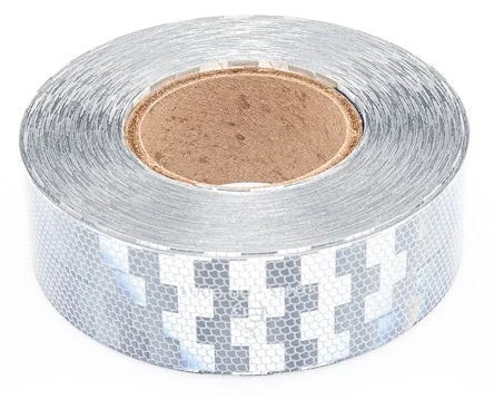 Reflektierendes Klebeband für harte Untergründe – weiß – pro Meter