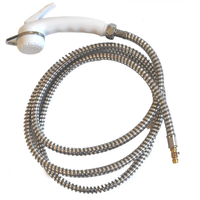 Reich Brausearmatur Charisma, 2m Schlauch u. Stecktülle,weiß (Nr. 609500)