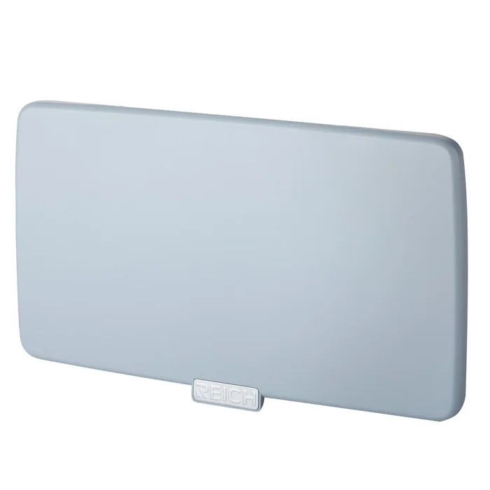 Reich Deckel 2-fach für Versorgungsklappe Smart Supply, grau glänzend