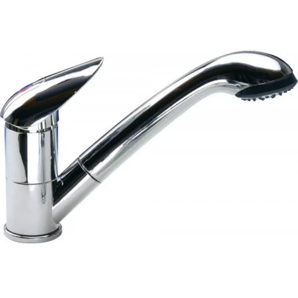 Reich Einhebelmischer Keramik Pelikan mit Handbrause, Schläuche