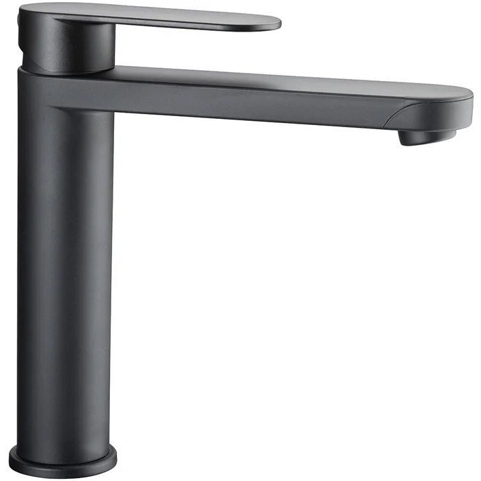 Reich Einhebelmischer Linnea L lang, schwarz matt