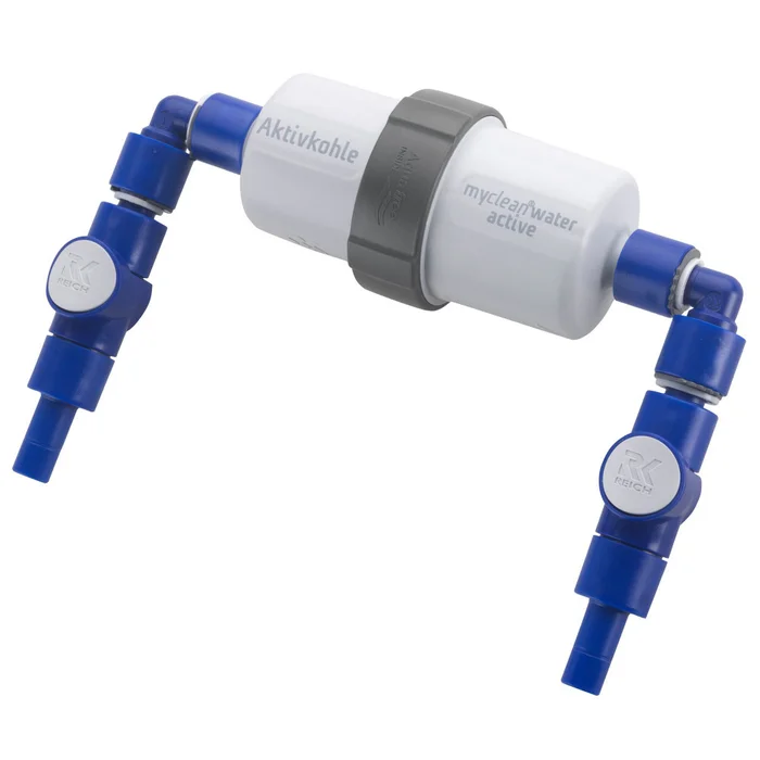 Reich Wasserfilter myclean water active – UniQuick, 2x gewinkelter Anschluss