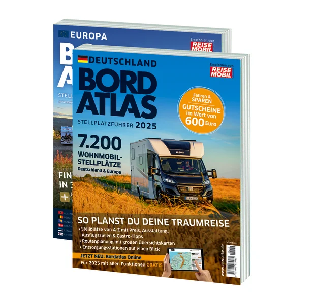 Reisemobil Bord Atlas – Deutschland & Europa 2025