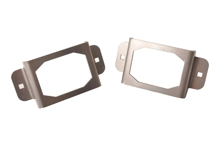 Satz von 2 Schutzgitter – geeignet für Flexipoint Rücklichter – Edelstahl – 130x64x27 mm