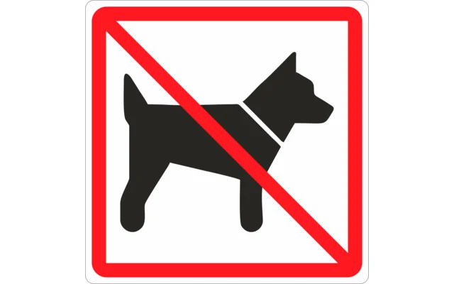 Schütz Straßenschild „Hunde verboten“ 100 x 100 mm