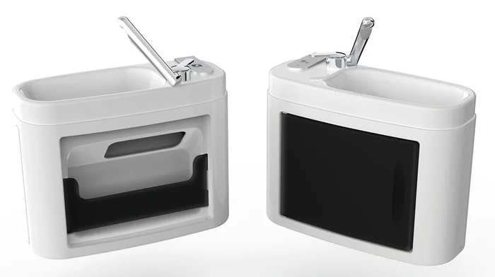 Schwenkbares Waschbecken