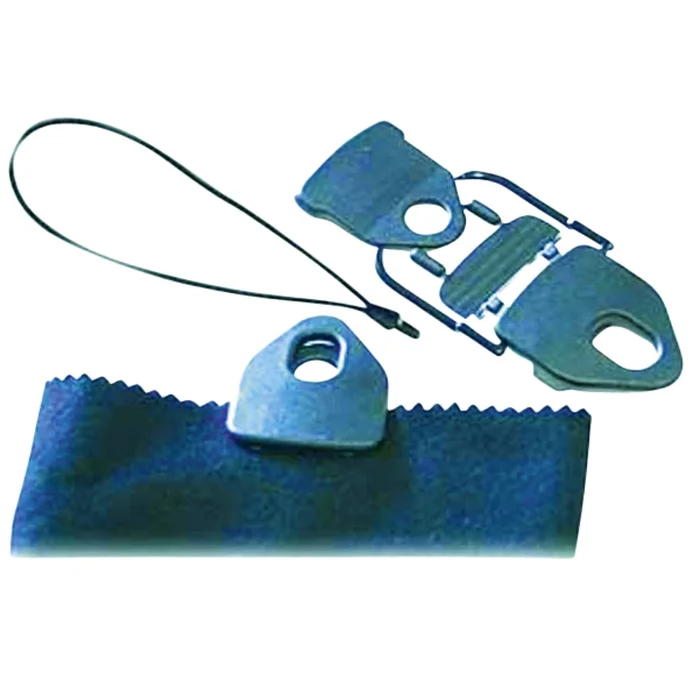 Seilflechter Tornado Clip mit Gummieinbinder schwarz