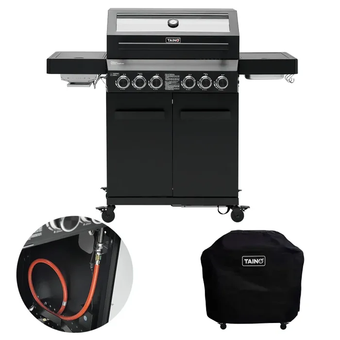 Set PLATINUM YAMARA DARK 4+2 Gasgrill + Abdeckhaube