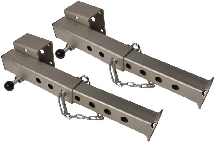 Set von 2 kippbaren Heckstützen – geeignet für Eduard-Anhänger ohne Bohren