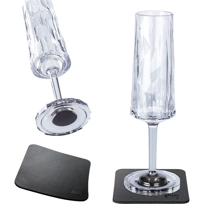 Silwy Magnet-Kunststoffgläser Sekt 150 ml, 2er-Set