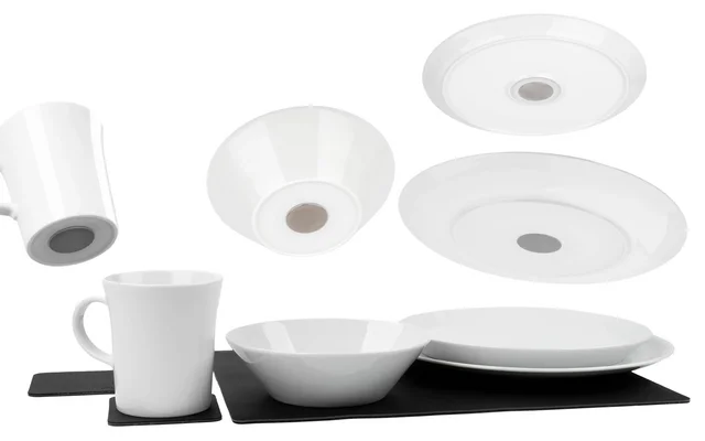 Silwy Magnet Porzellan Geschirrset 11-teilig für 2 Personen