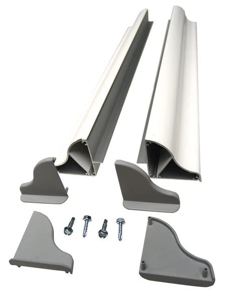 Solar-Panel Aluminium Montagespoiler Set – Breite bis 550 mm – Weiß