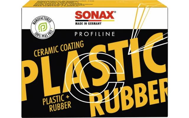SONAX PROFILINE CeramicCoating CC Plastic und Rubbber Versiegelung inklusive 4 Applikationspads