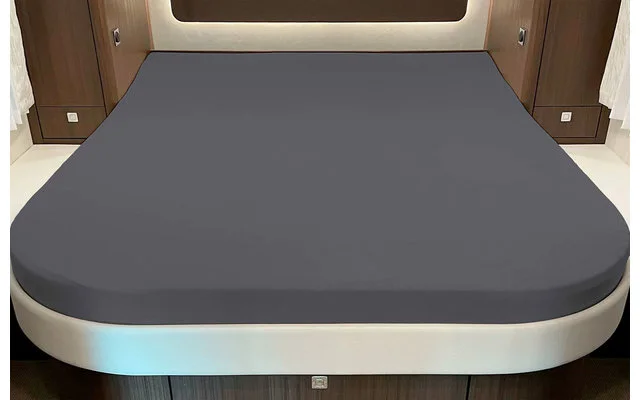 Spannbettlaken für Queensbett mit Abrundung oder Ecke