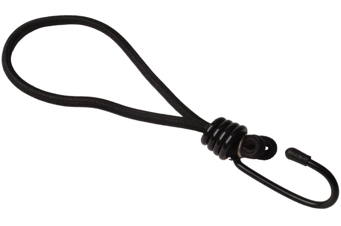 Spanngummi mit Haken (schwarz) 155 mm