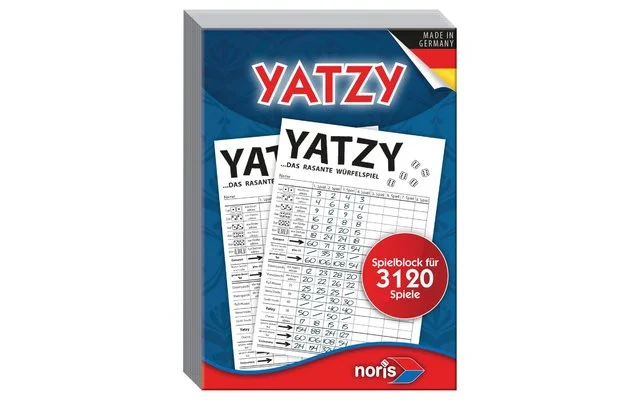 Spielblock Yatzy / Knubbel für 3.120 Spiele