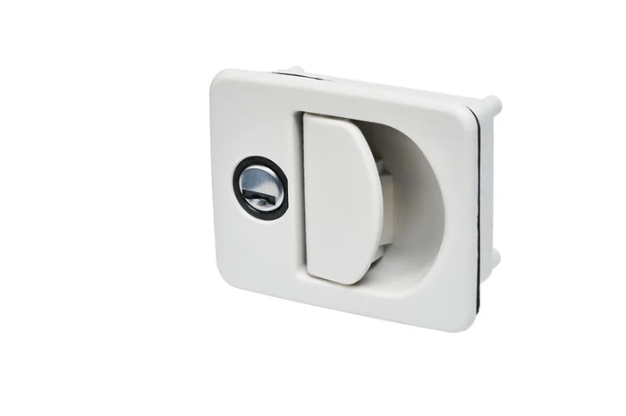 STS Griffmuldenschloss Kubus für Zadi Schließzylinder – Weiß