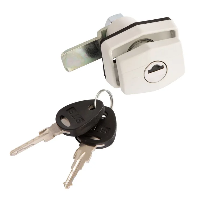 STS Klappenschloss rechteckig bianco weiß