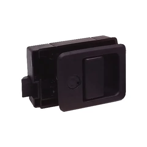 STS Klappenschloss schwarz Türstärke 27 mm