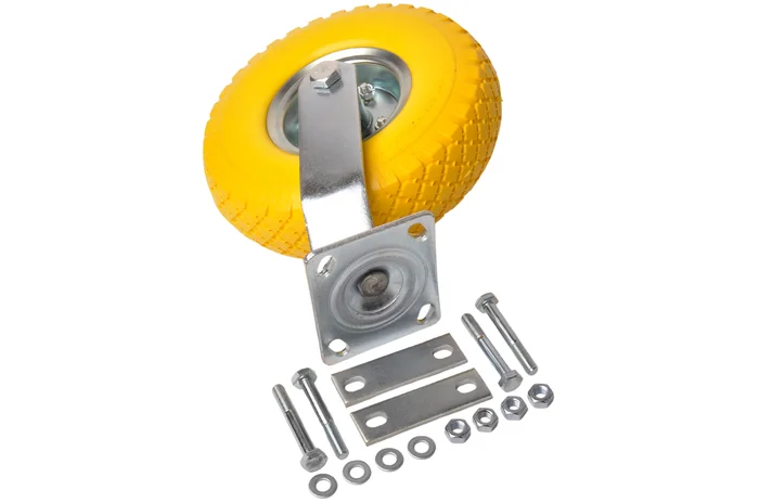 Stützrad Lenkrad Set – inklusive Montagematerialien – 80 kg Tragfähigkeit