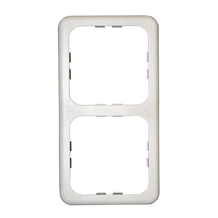 System 10.000 Abdeckrahmen 2-fach, hellgrau